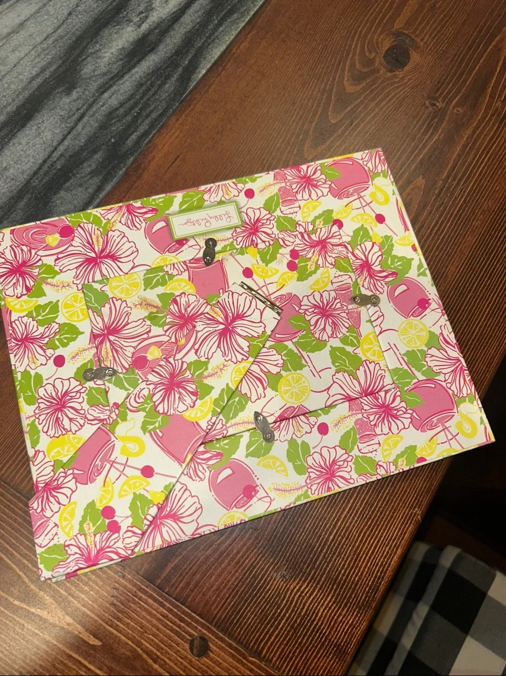 EUC Lilly Pulitzer floral picture frame